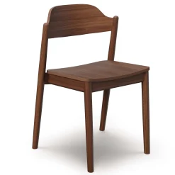 Sylvo Stackable Dining Chair - Walnut