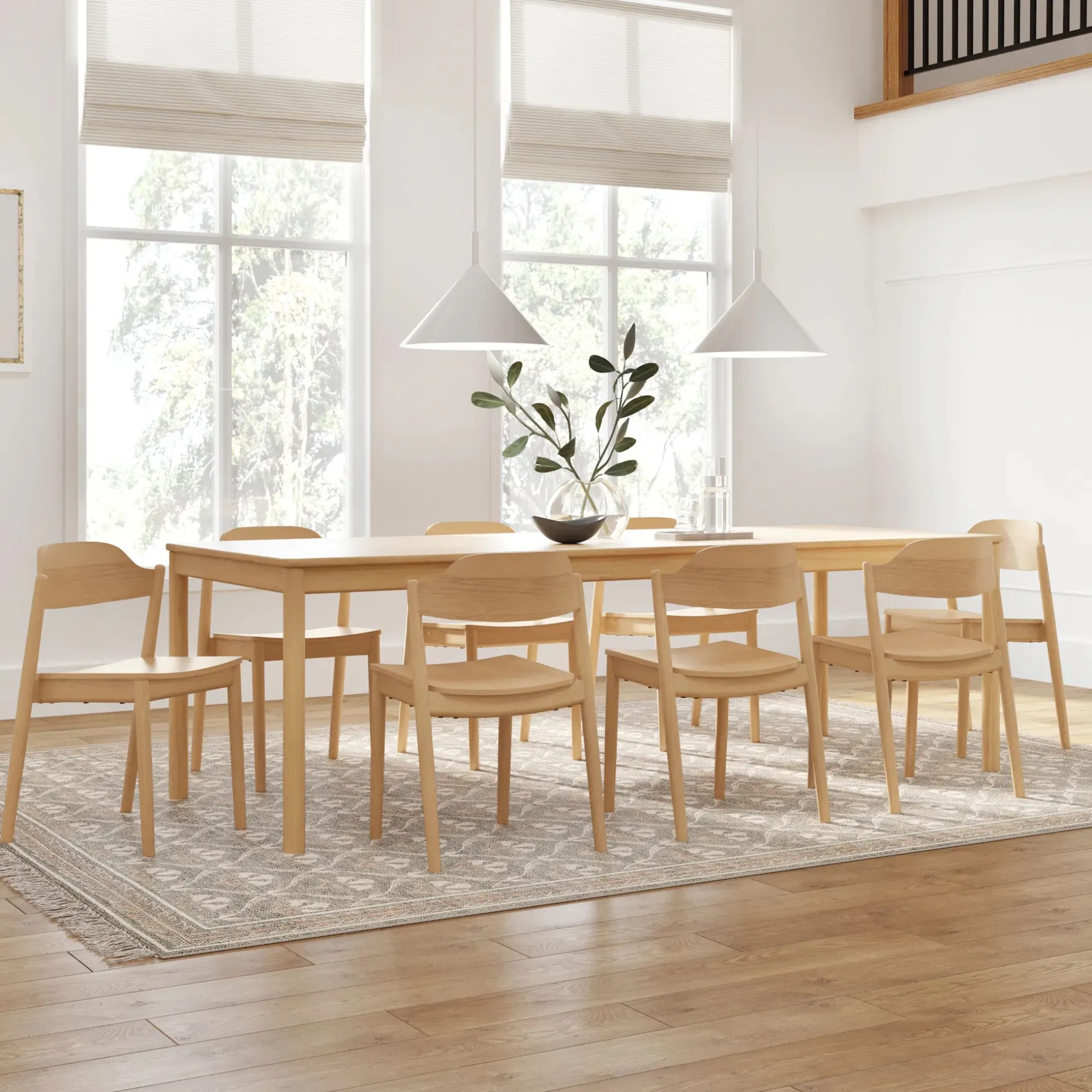 Sylvo Stackable Dining Chair - White Oak