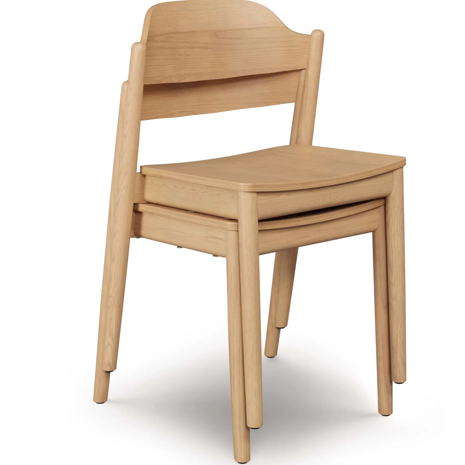 Sylvo Stackable Dining Chair - White Oak