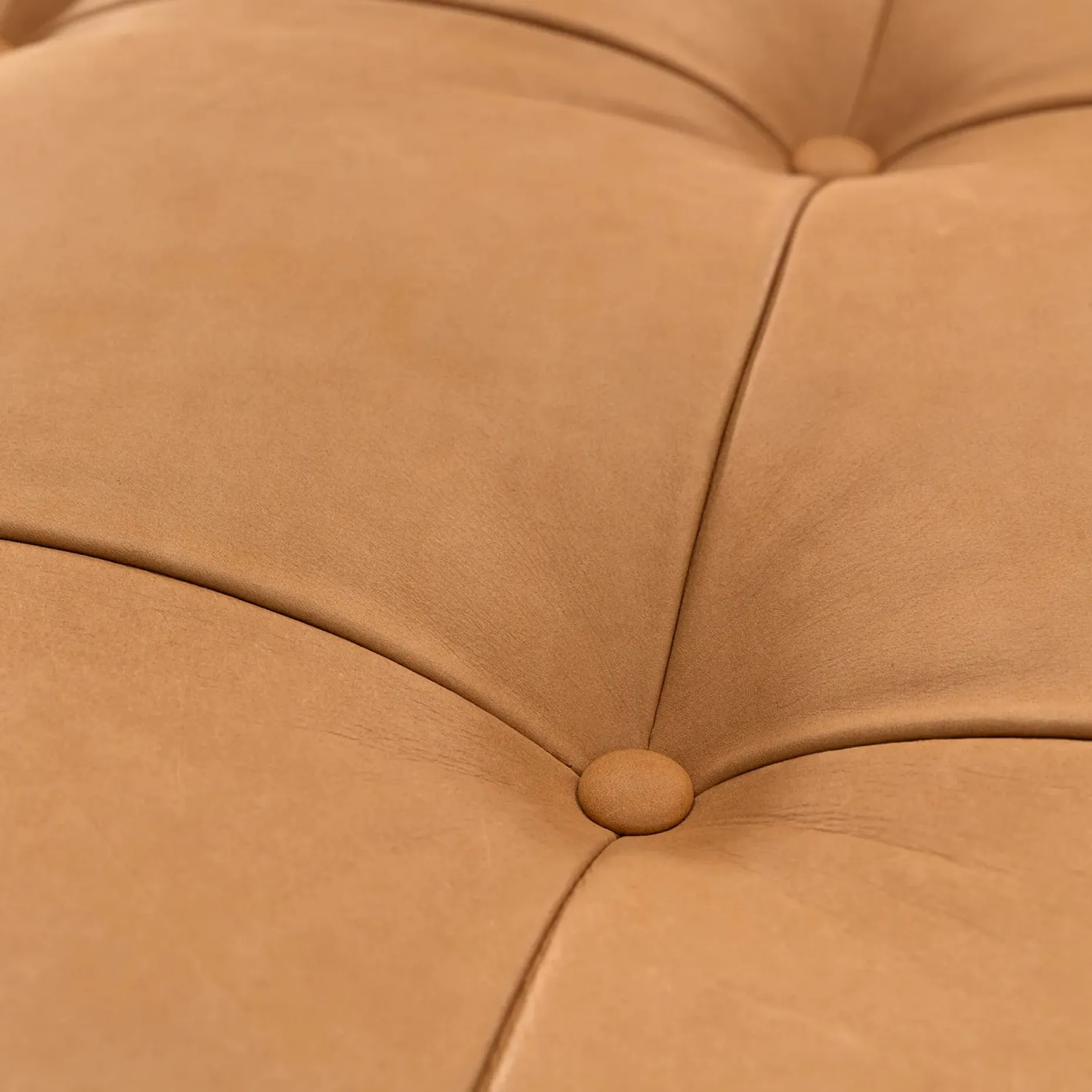 Tablet 47" Leather Square Ottoman - Charme Tan