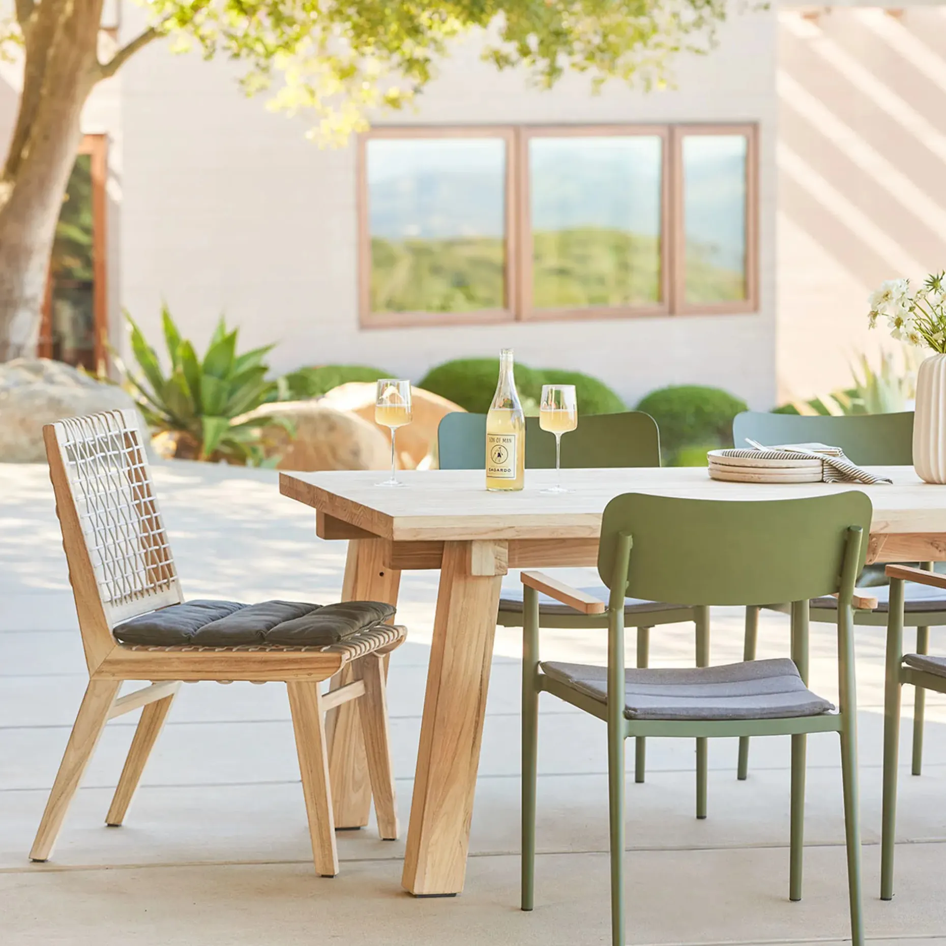 Teaka Outdoor Dining Chair - Natural Teak