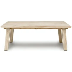 Teaka 79" Outdoor Dining Table - Natural Teak
