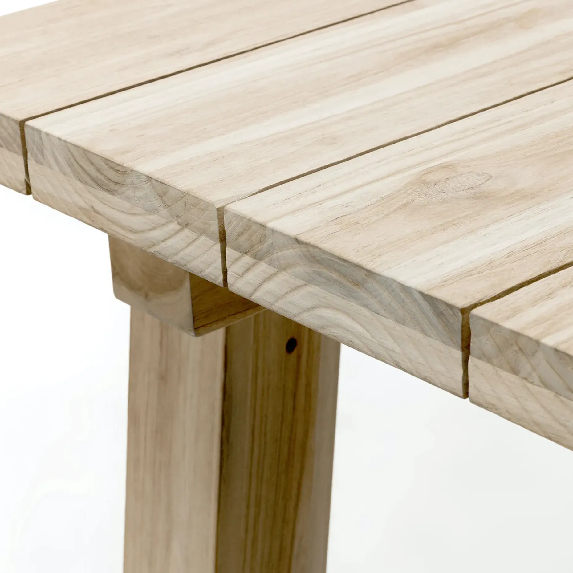 Teaka 102" Outdoor Dining Table - Natural Teak