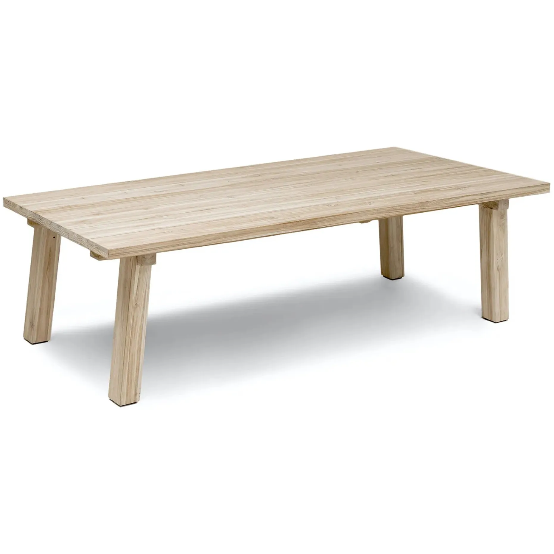 Teaka 102" Outdoor Dining Table - Natural Teak