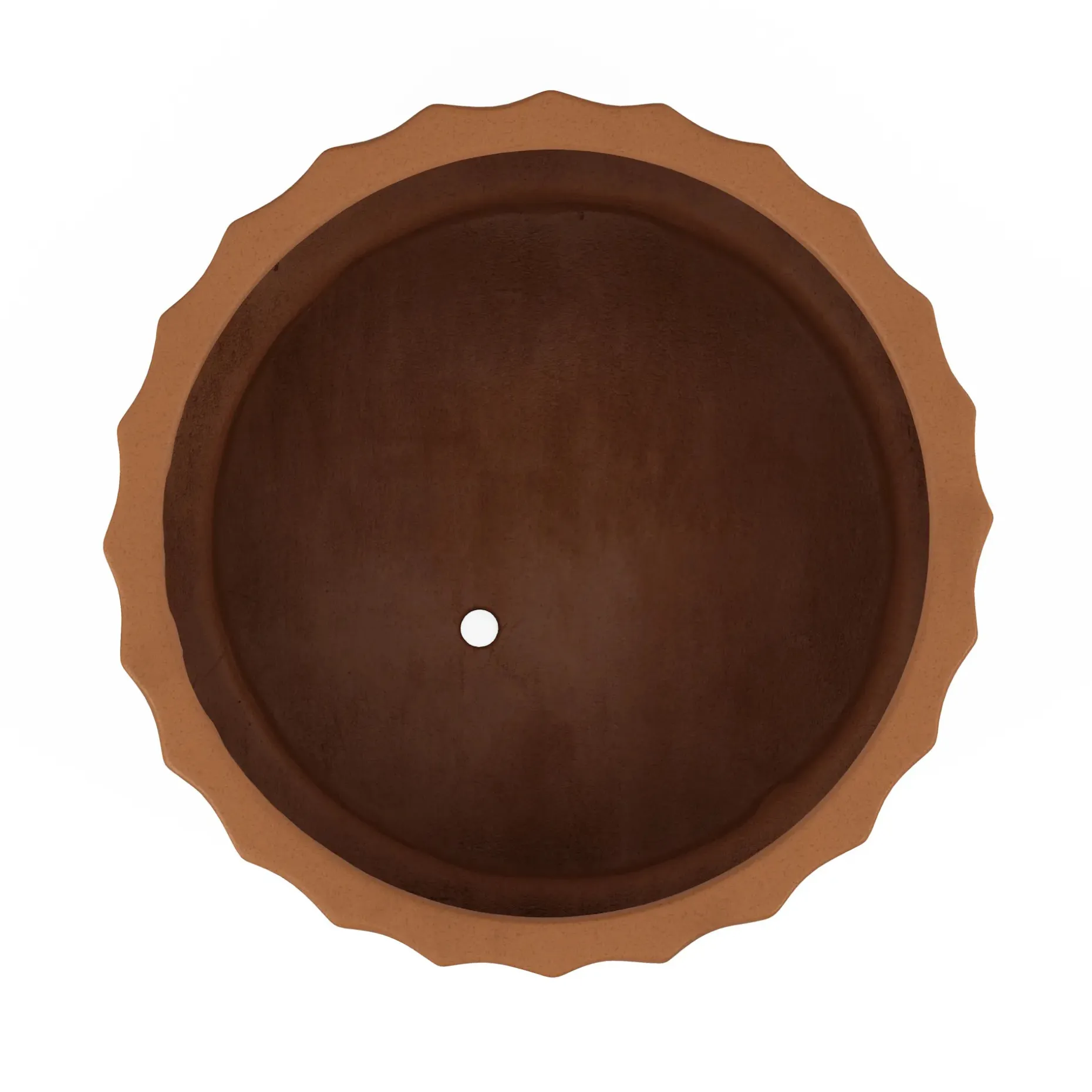 Tera Short Indoor/Outdoor Planter Set - Terracota and Walnut