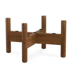Tera Short Indoor/Outdoor Planter Set - Chocolate Brown and Walnut