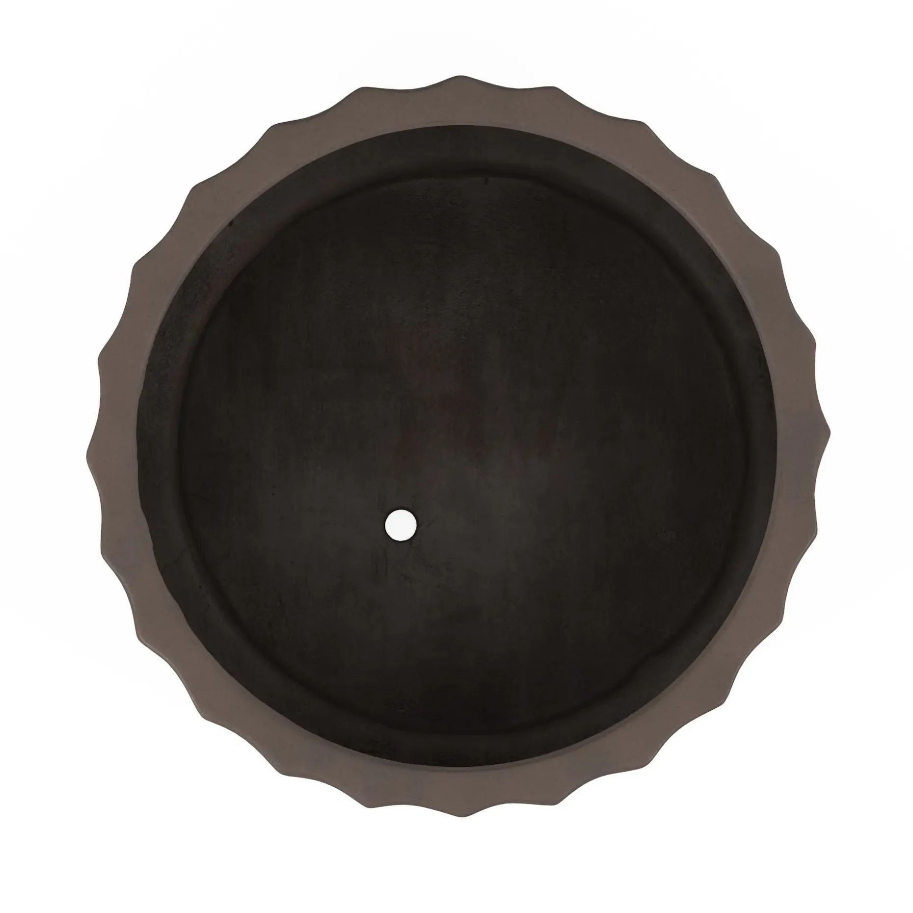 Tera Short Indoor/Outdoor Planter Set - Chocolate Brown and Walnut
