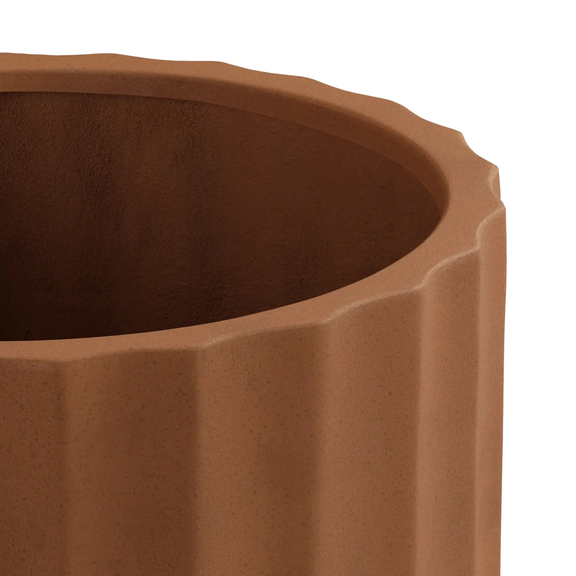 Tera Short Indoor/Outdoor Planter - Terracotta