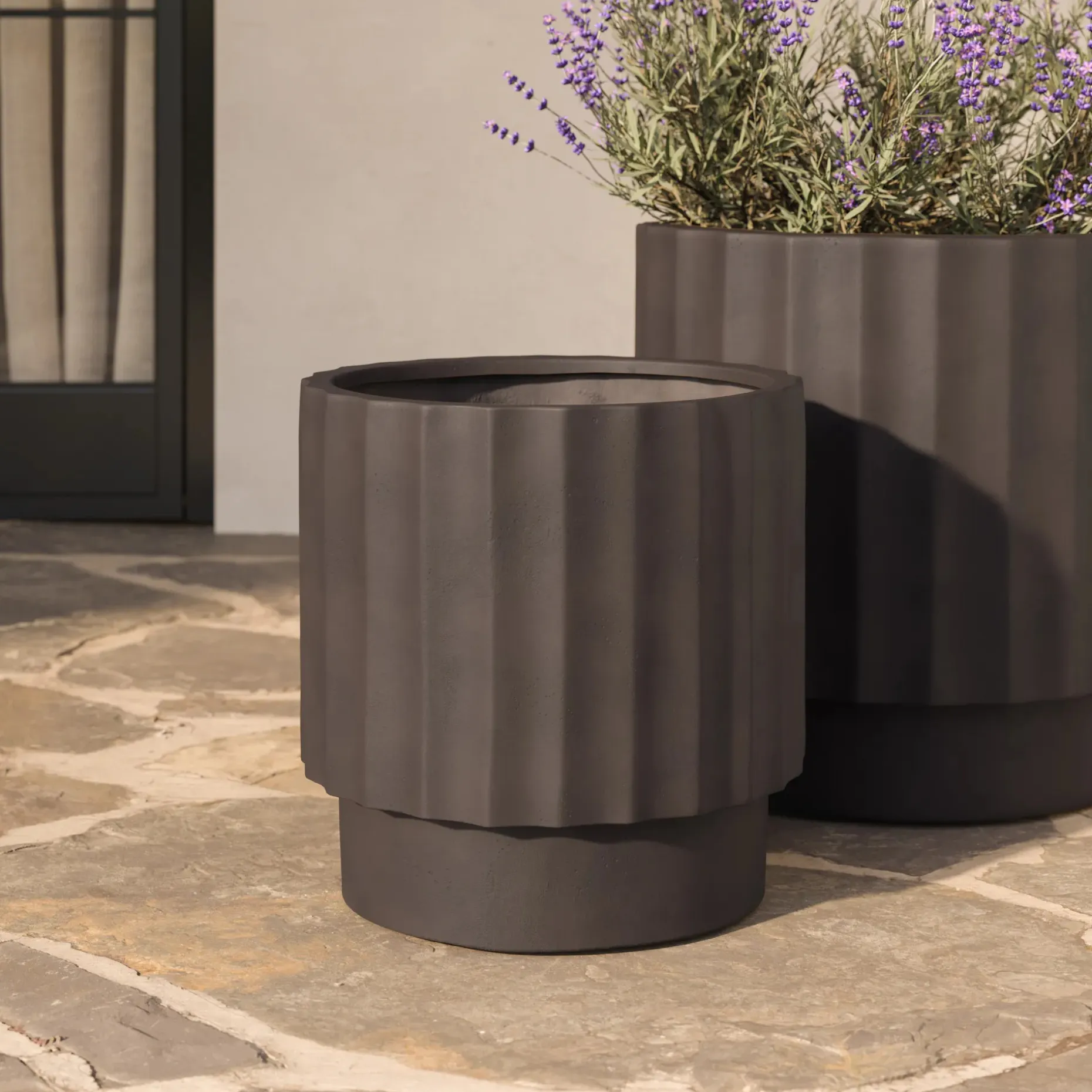 Tera Short Indoor/Outdoor Planter - Chocolate Brown