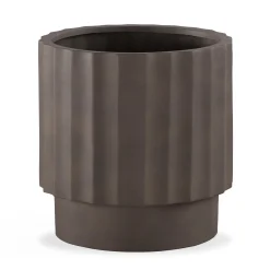 Tera Short Indoor/Outdoor Planter - Chocolate Brown