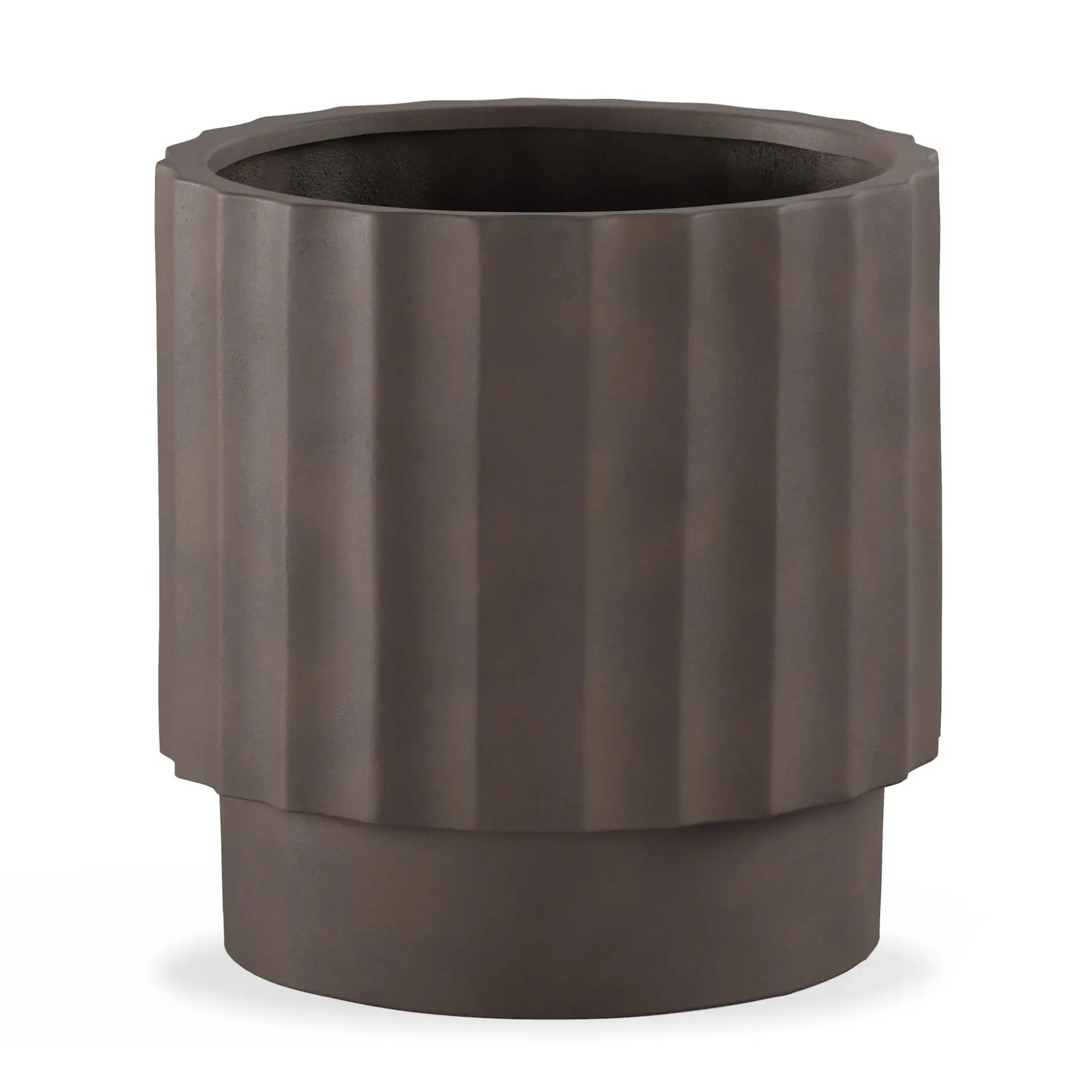 Tera Short Indoor/Outdoor Planter - Chocolate Brown