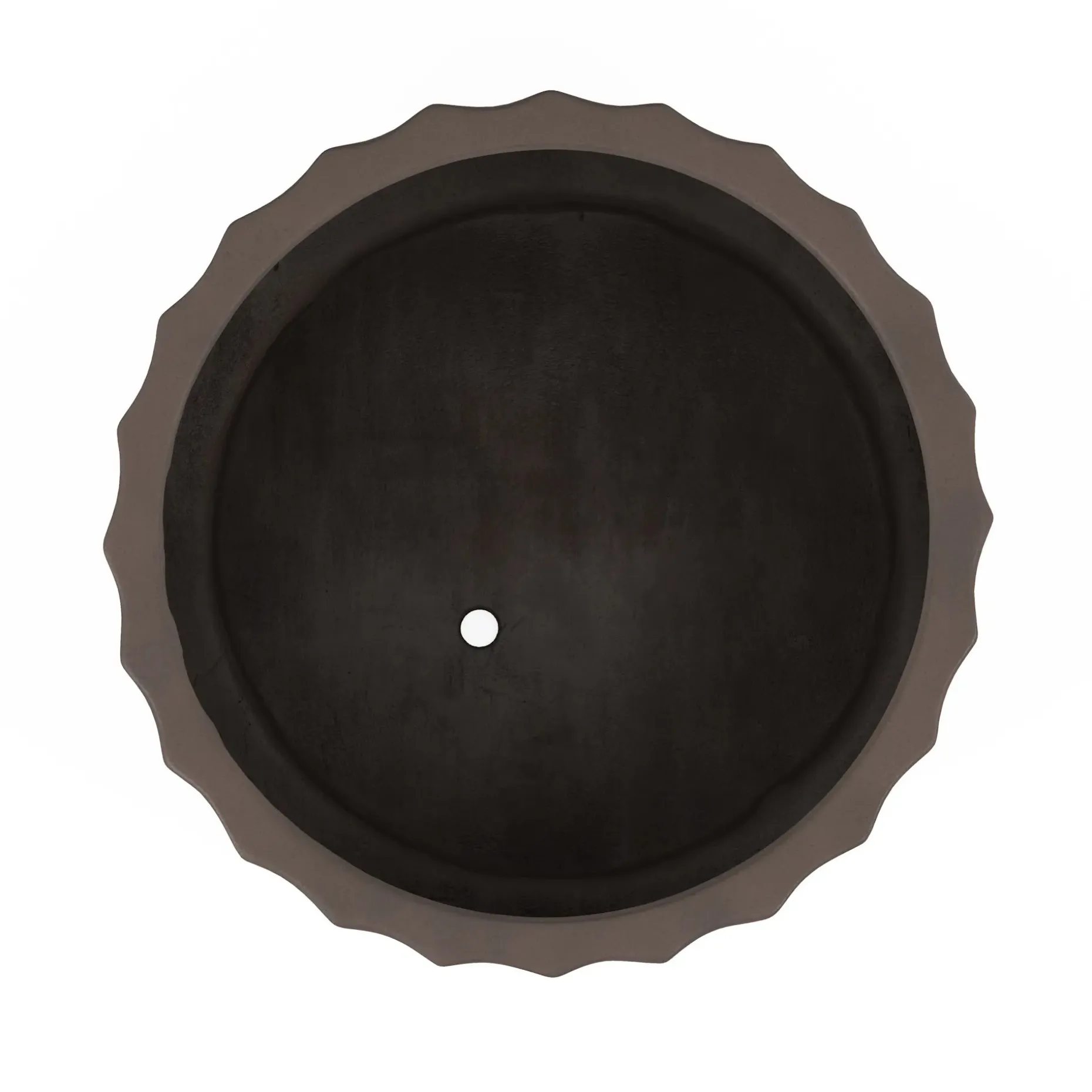 Tera Short Indoor/Outdoor Planter - Chocolate Brown