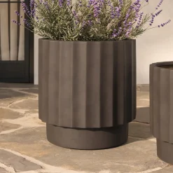 Tera Tall Indoor/Outdoor Planter - Chocolate Brown