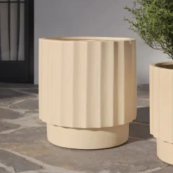 Tera Tall Indoor/Outdoor Planter - Ivory