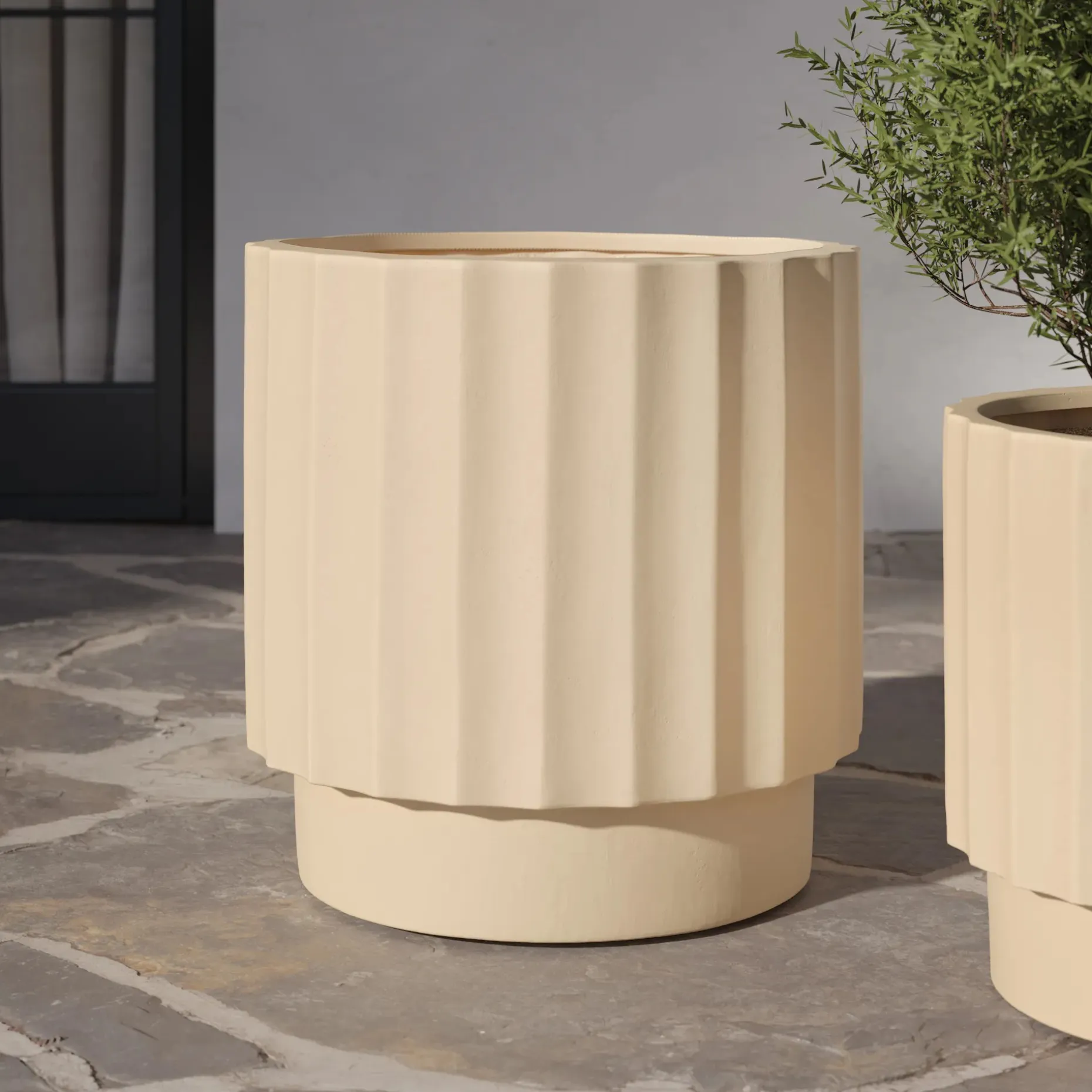 Tera Tall Indoor/Outdoor Planter - Ivory