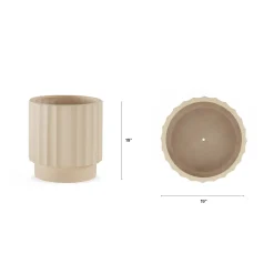 Tera Tall Indoor/Outdoor Planter - Ivory
