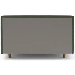 Tessu Full Low Profile Upholstered Bed - Green Wool Bouclé