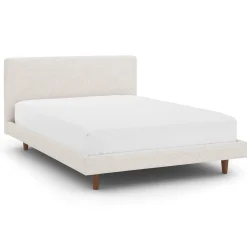 Tessu Full Low Profile Upholstered Bed - Napa White