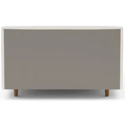 Tessu Full Low Profile Upholstered Bed - Napa White