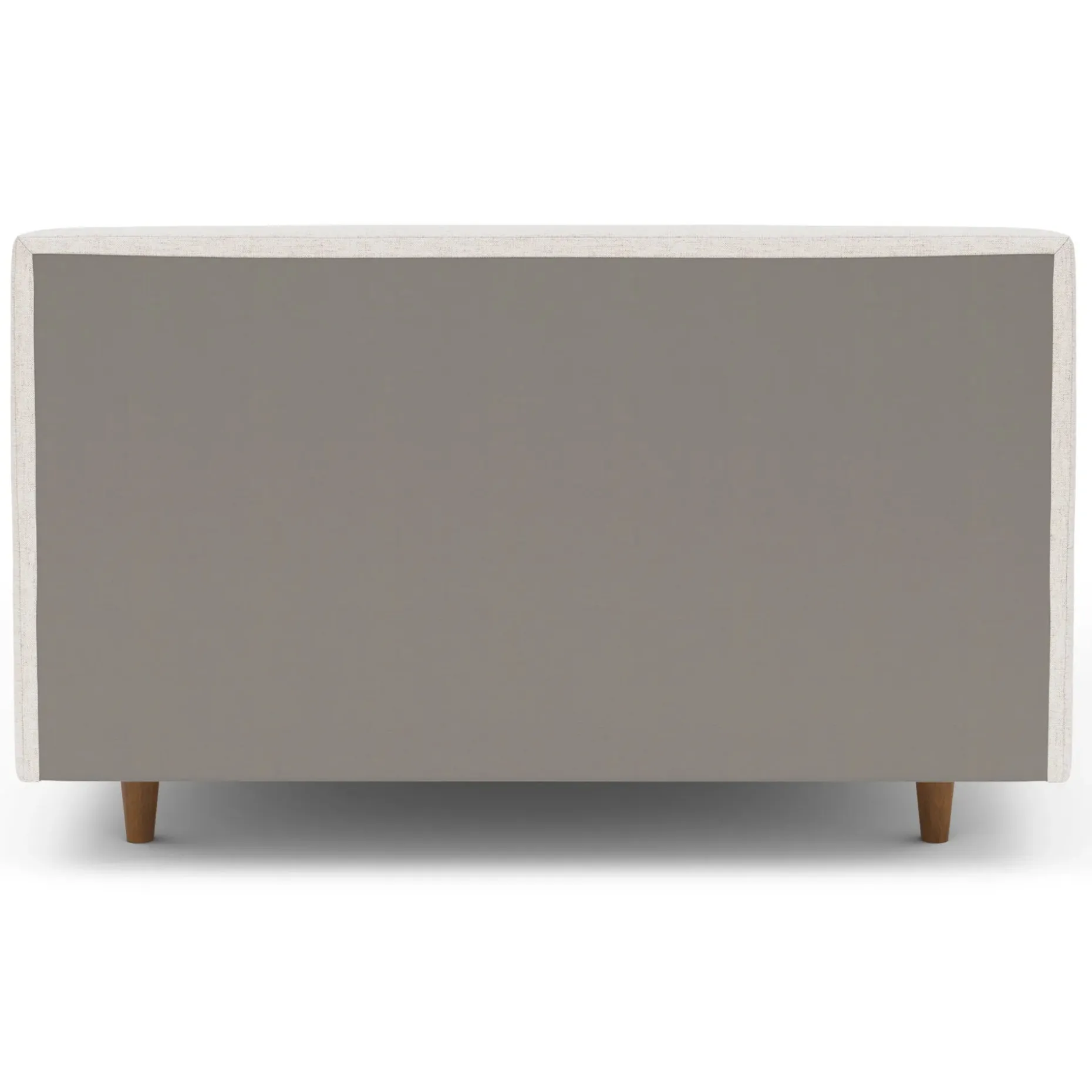 Tessu Full Low Profile Upholstered Bed - Napa White