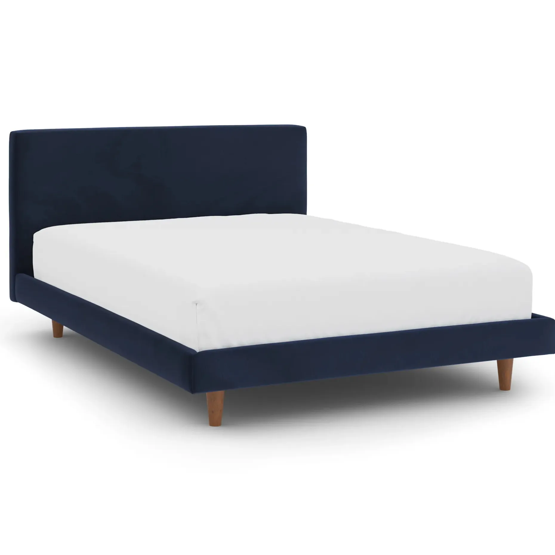 Tessu Full Low Profile Velvet Bed - Hale Ink