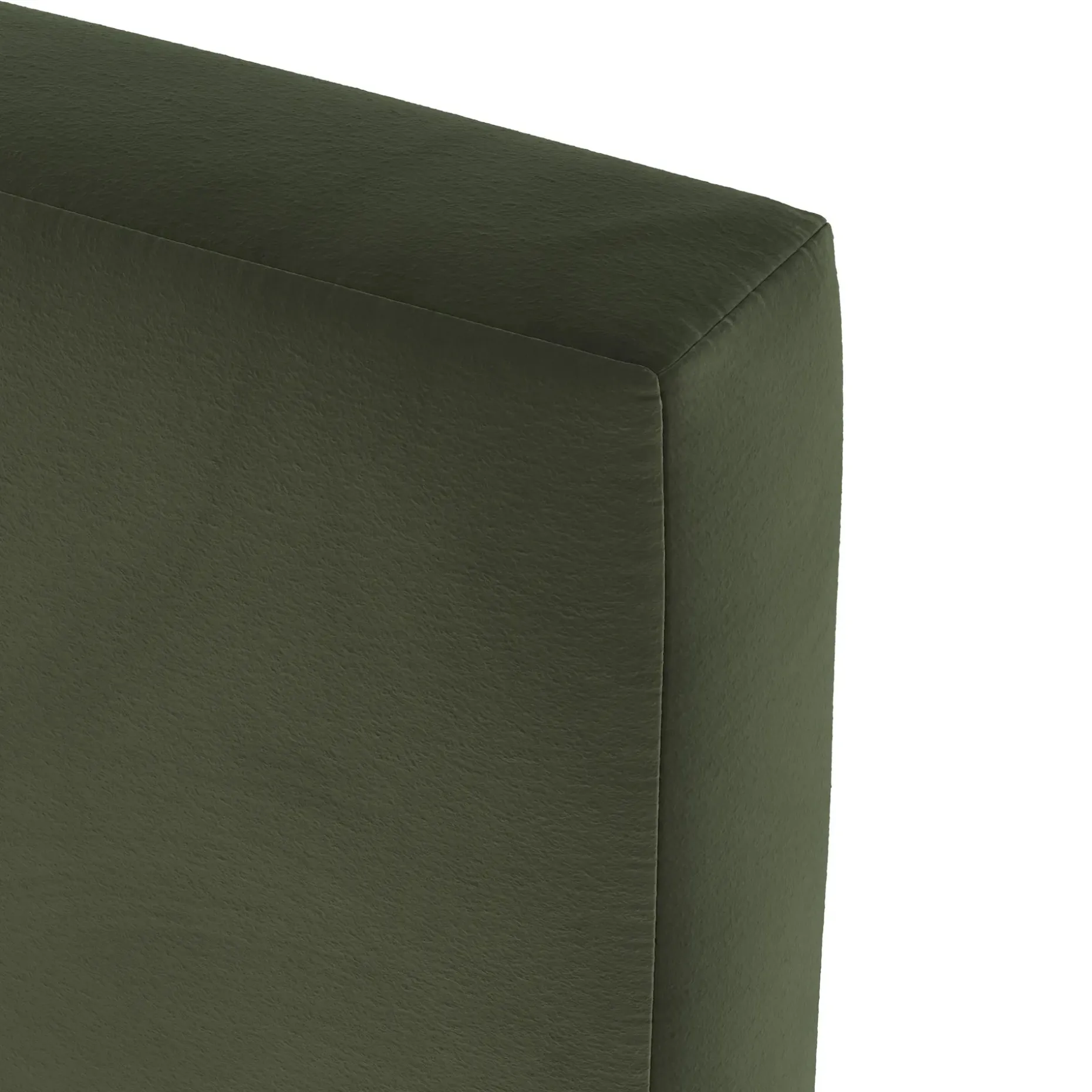 Tessu Full Low Profile Velvet Bed - Hale Fir Green