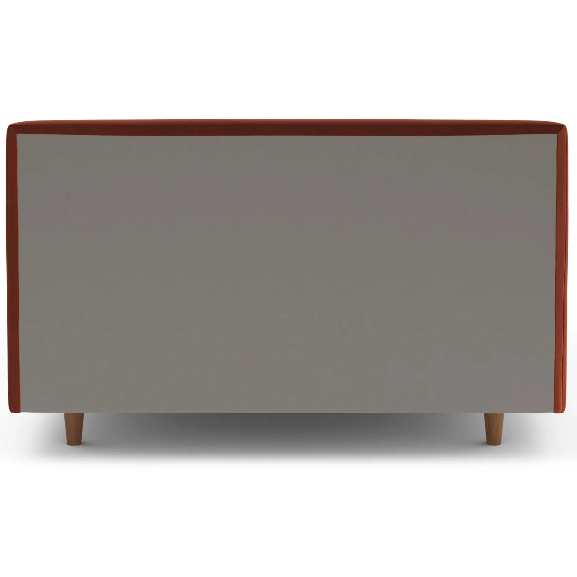 Tessu Full Low Profile Velvet Bed - Hale Rust