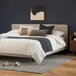 Tessu King Low Profile Upholstered Bed - Clay Taupe