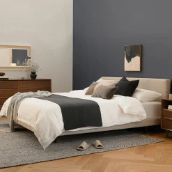 Tessu King Low Profile Upholstered Bed - Clay Taupe