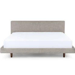 Tessu King Low Profile Upholstered Bed - Glaze Gray