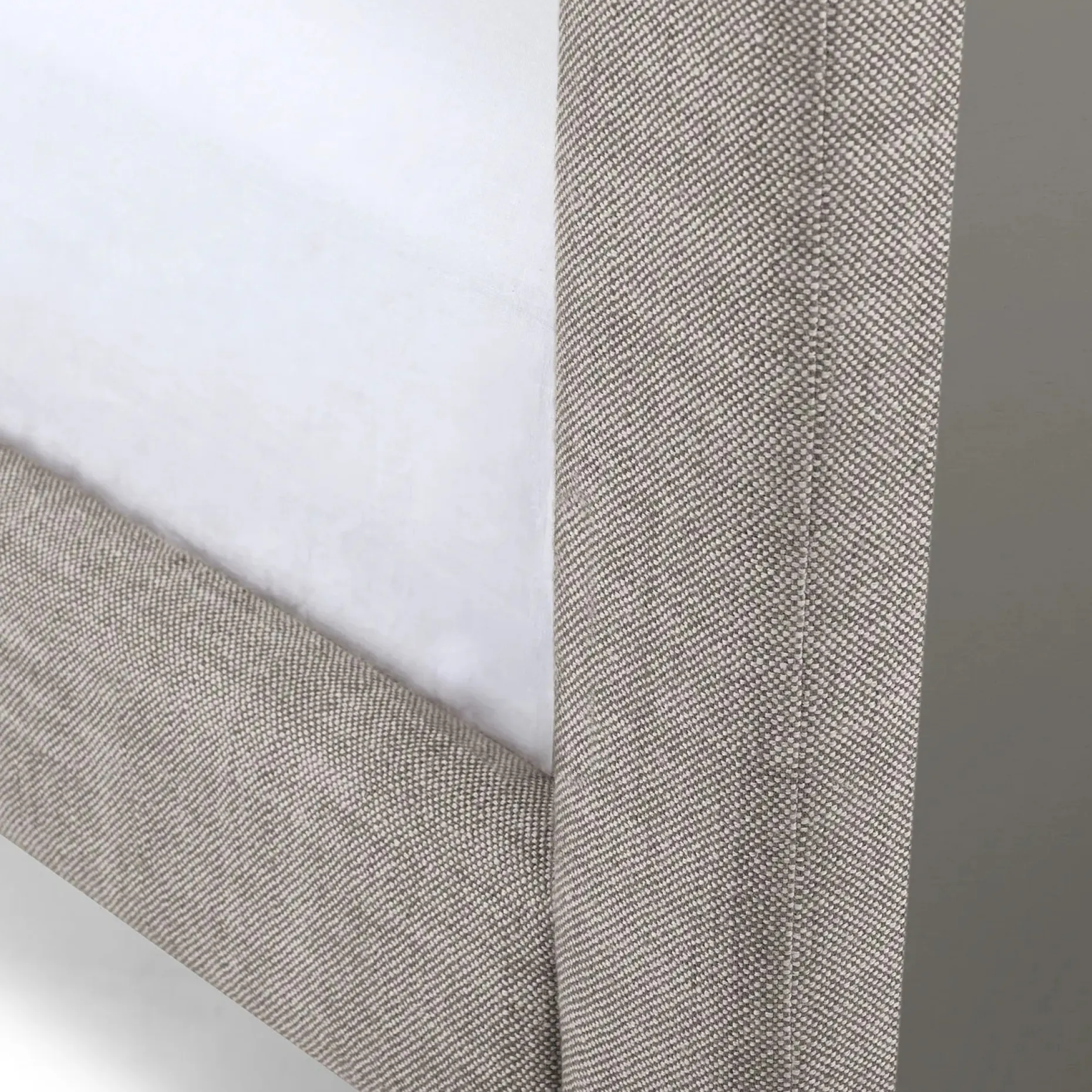 Tessu King Low Profile Upholstered Bed - Glaze Gray