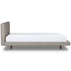 Tessu King Low Profile Upholstered Bed - Glaze Gray