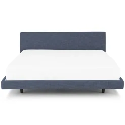 Tessu King Low Profile Upholstered Bed - Caspian Blue