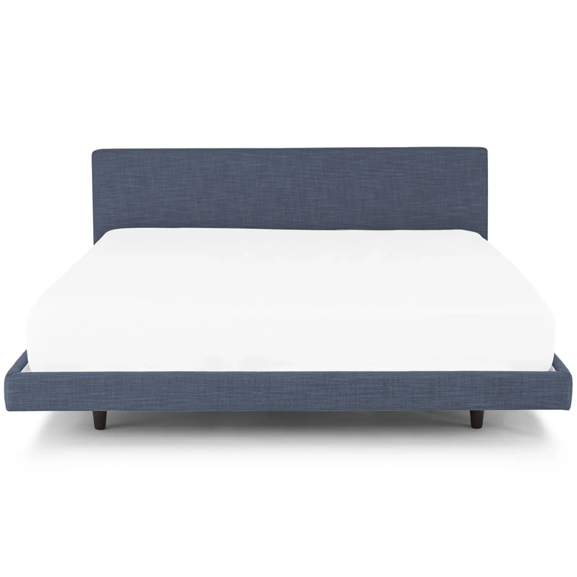 Tessu King Low Profile Upholstered Bed - Caspian Blue