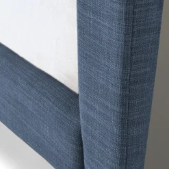 Tessu King Low Profile Upholstered Bed - Caspian Blue