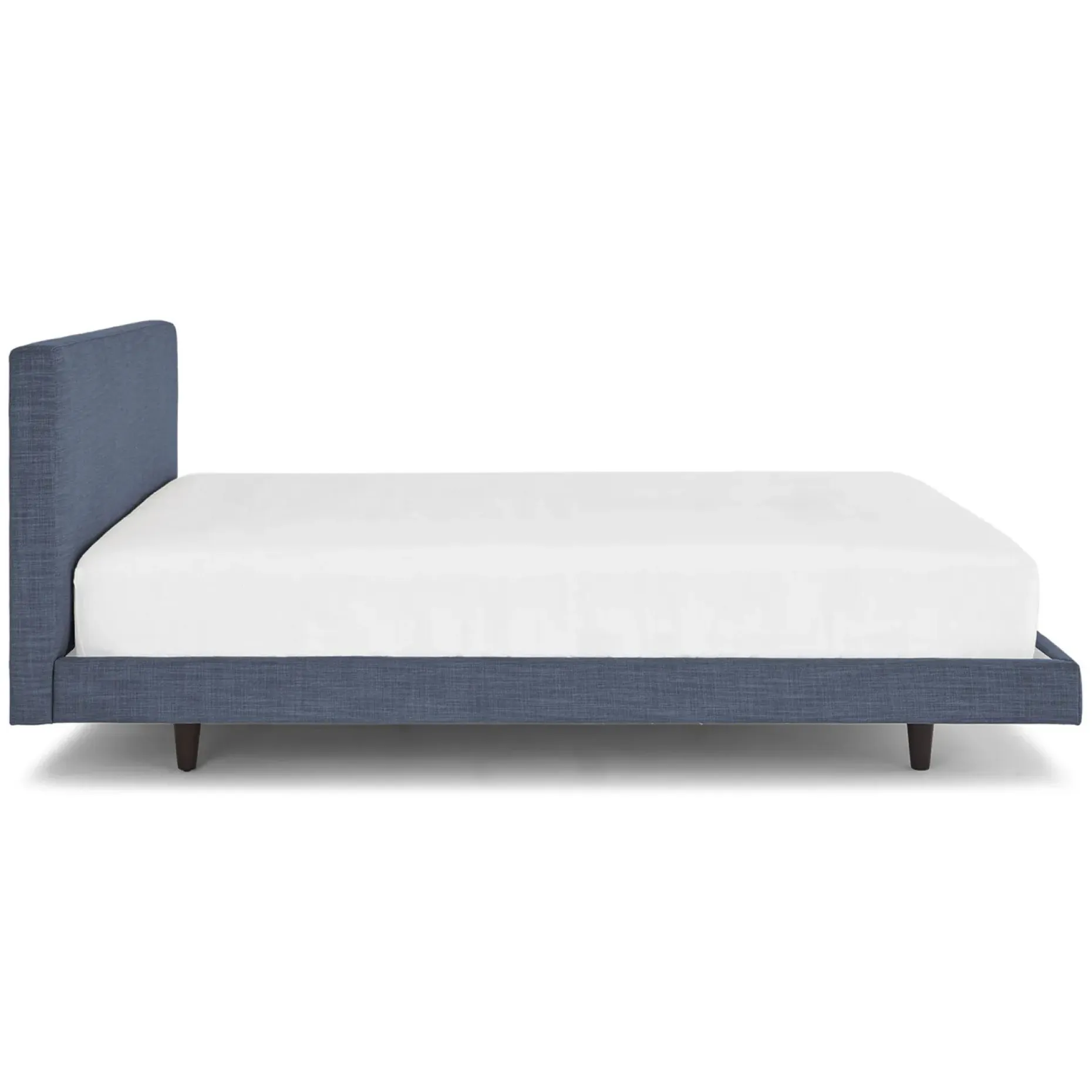 Tessu King Low Profile Upholstered Bed - Caspian Blue