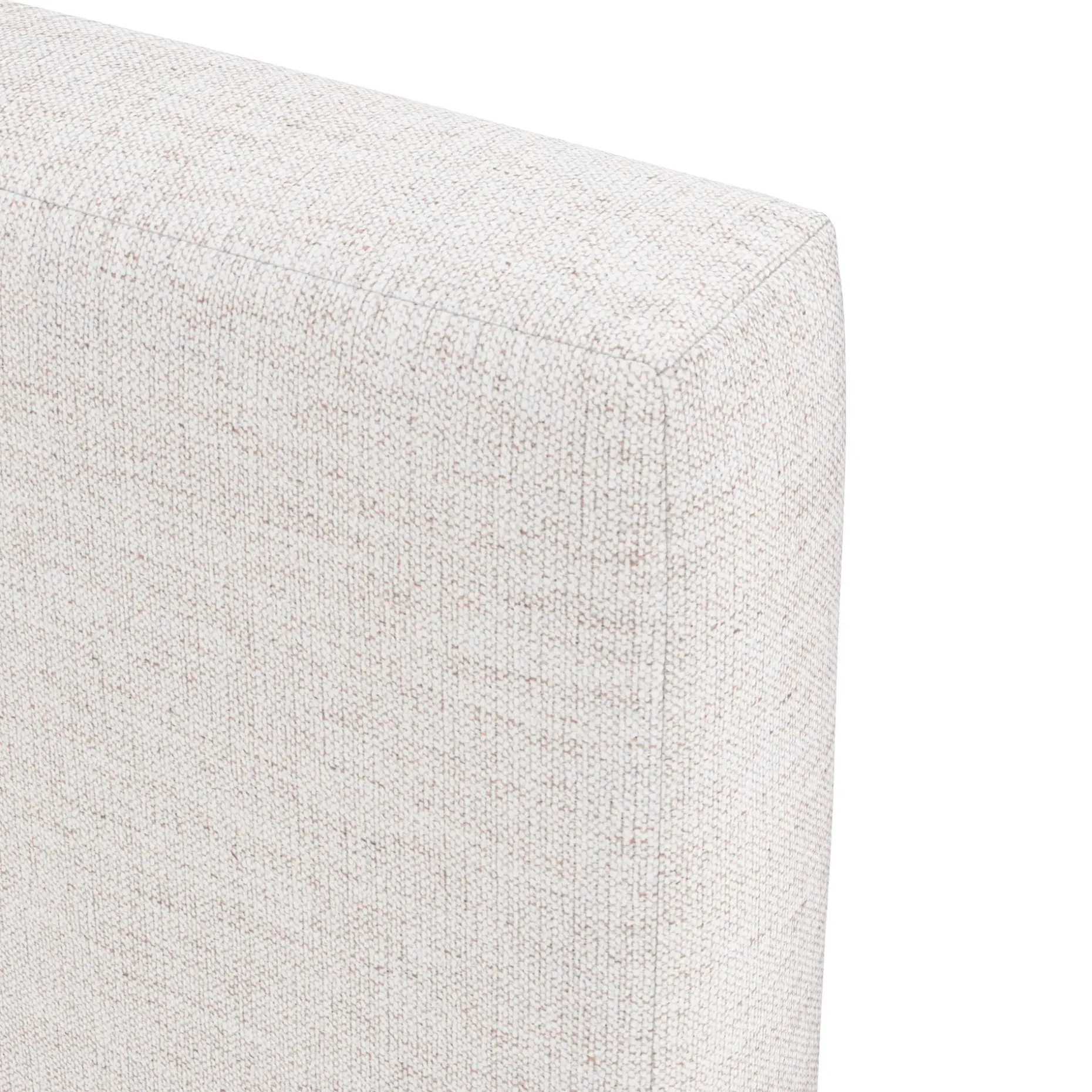Tessu King Low Profile Upholstered Bed - Napa White