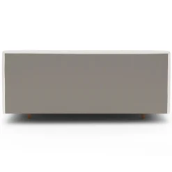 Tessu King Low Profile Upholstered Bed - Napa White
