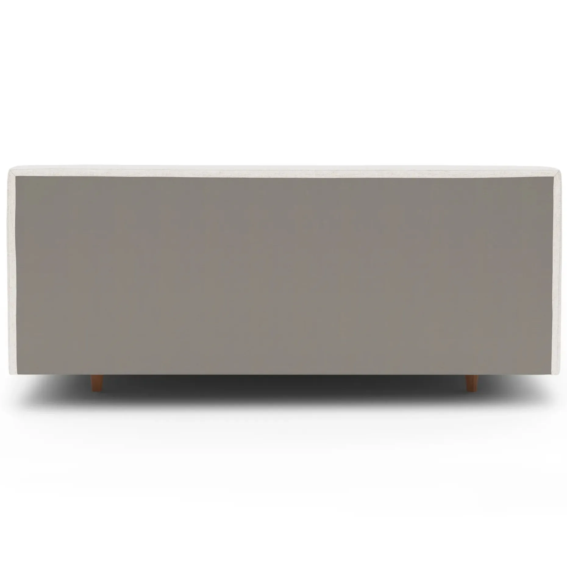 Tessu King Low Profile Upholstered Bed - Napa White