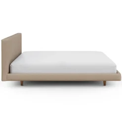 Tessu King Low Profile Upholstered Bed - Sandstone Wool Bouclé