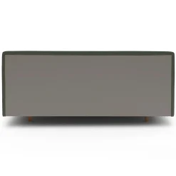 Tessu King Low Profile Upholstered Bed - Green Wool Bouclé