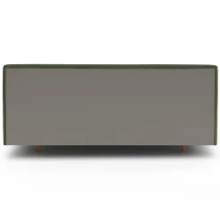 Tessu King Low Profile Velvet Bed - Hale Fir Green
