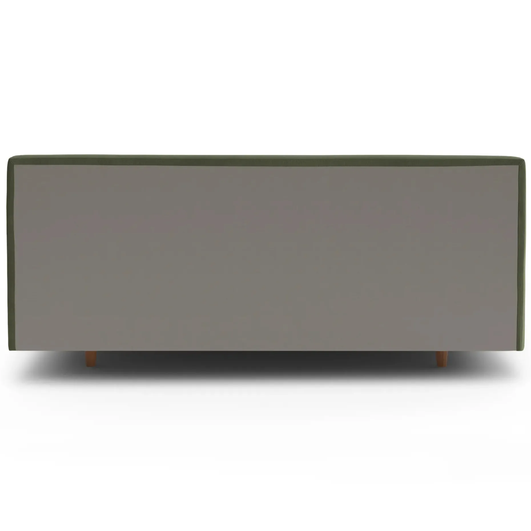 Tessu King Low Profile Velvet Bed - Hale Fir Green