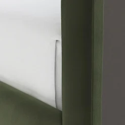 Tessu King Low Profile Velvet Bed - Hale Fir Green