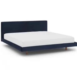Tessu King Low Profile Velvet Bed - Hale Ink