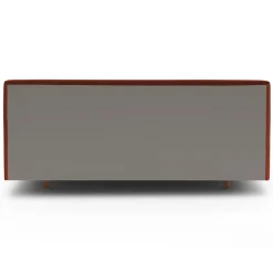 Tessu King Low Profile Velvet Bed - Hale Rust