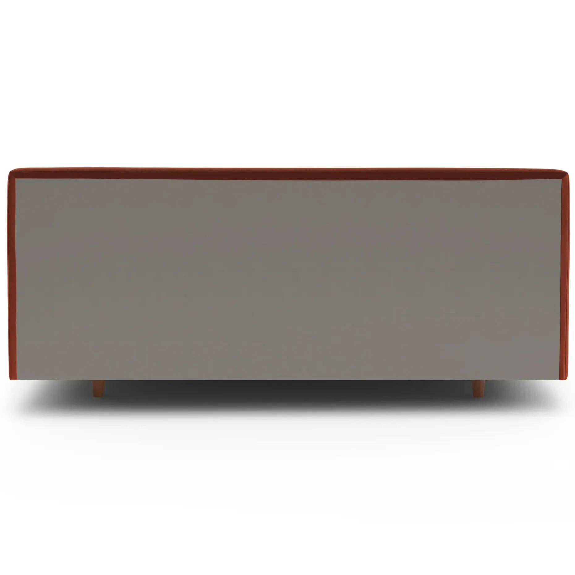 Tessu King Low Profile Velvet Bed - Hale Rust