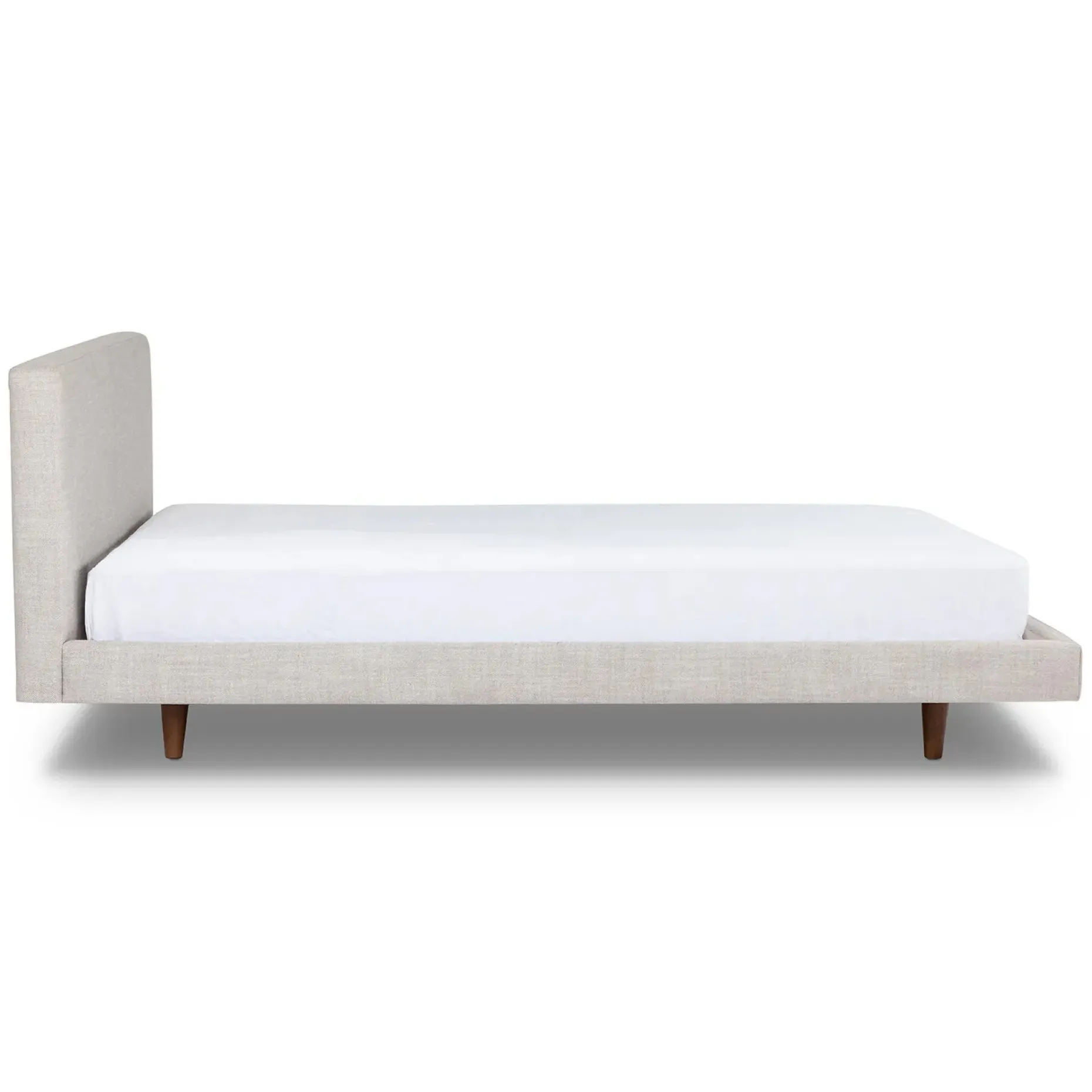 Tessu Queen Low Profile Upholstered Bed - Clay Taupe