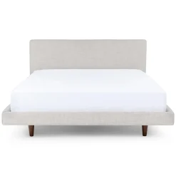 Tessu Queen Low Profile Upholstered Bed - Clay Taupe
