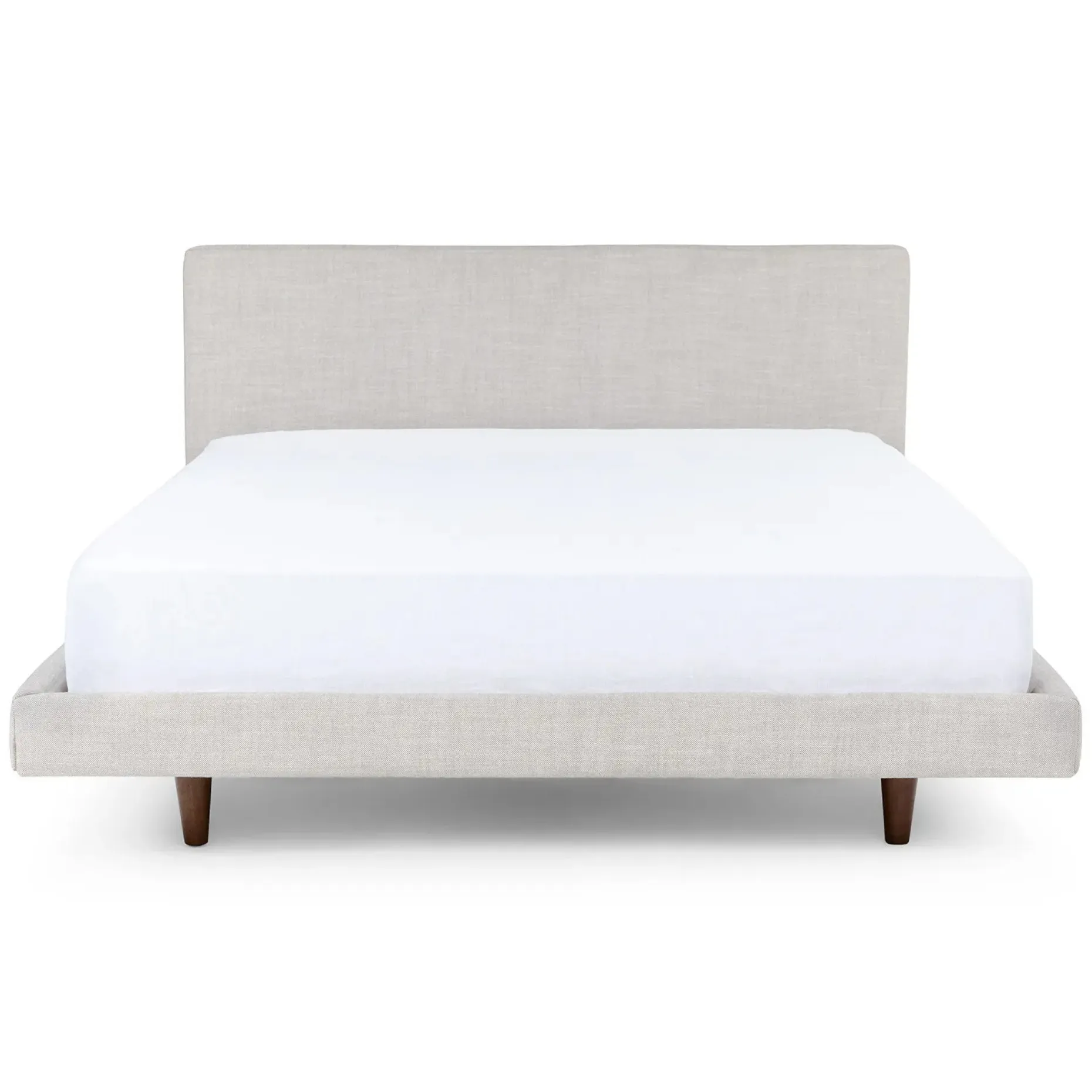 Tessu Queen Low Profile Upholstered Bed - Clay Taupe